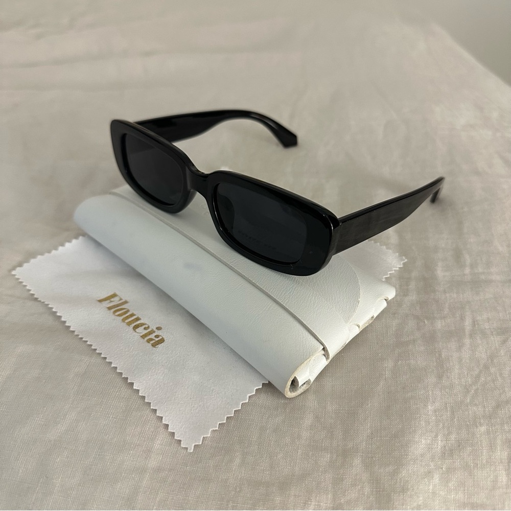 Black Rectangular Sunglasses Floucia Sienna - image 6